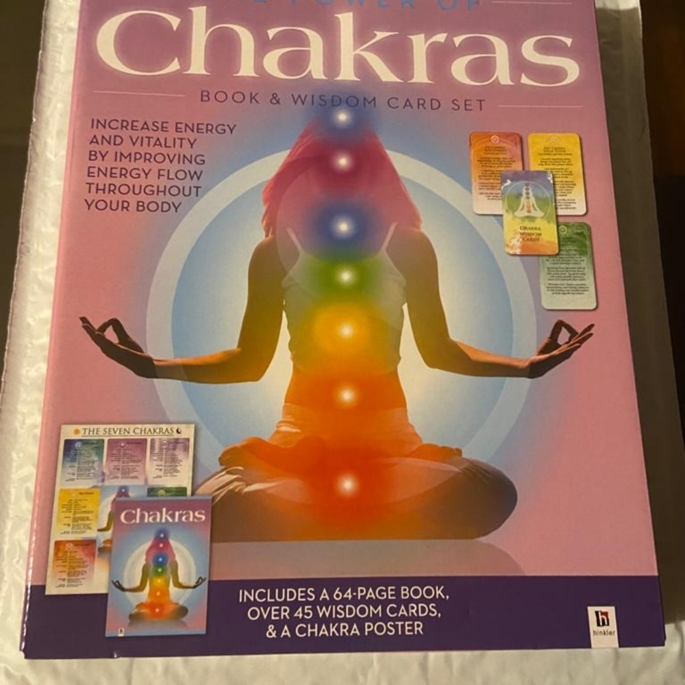 The power of chakras book and wisdom card set